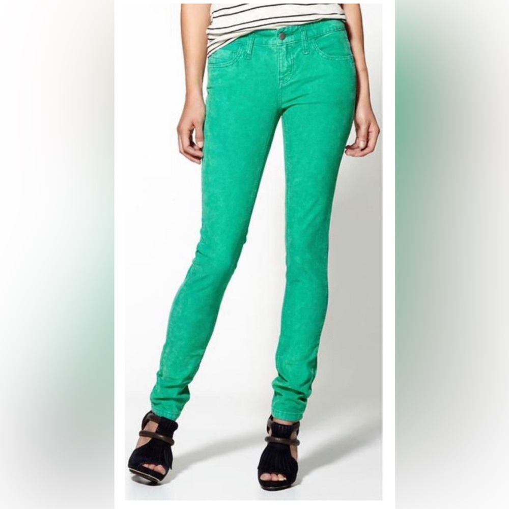 Free People Green Corduroy Jeans/Pants
